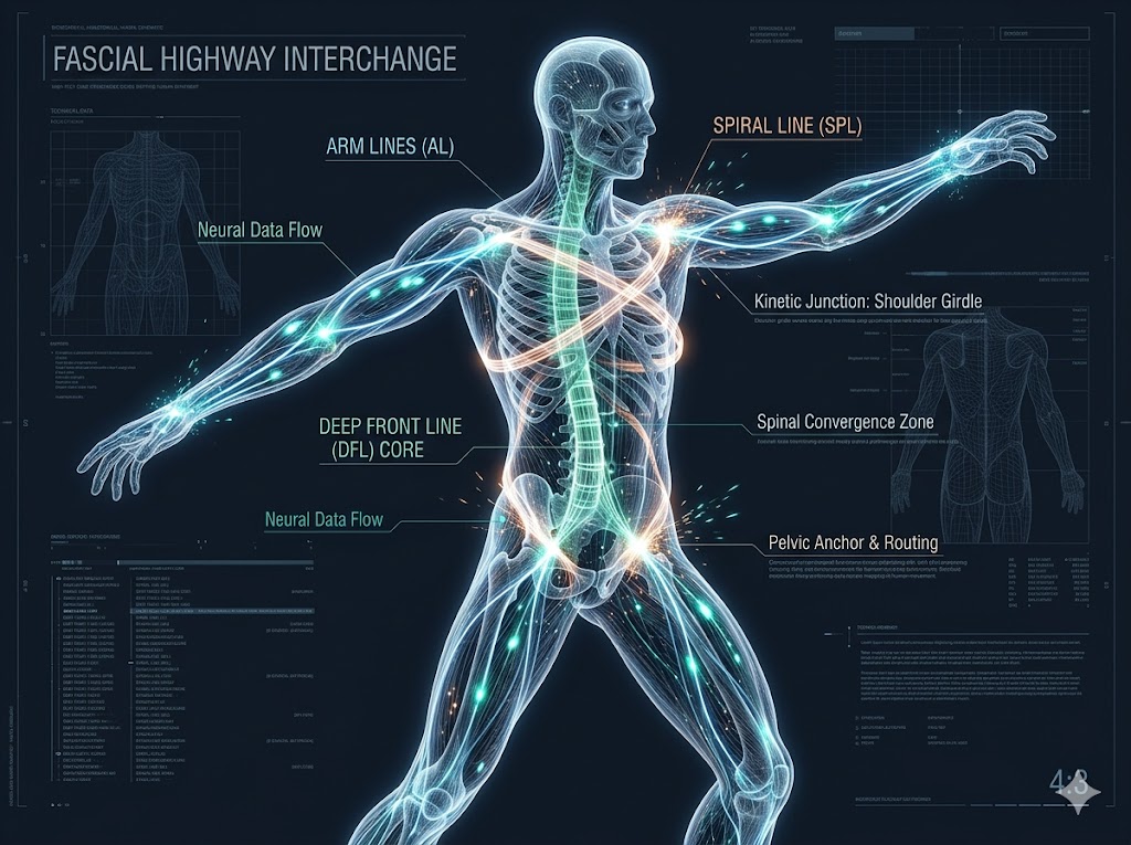 Biomechanical structural vector map